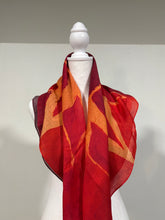 Load image into Gallery viewer, Red Blossoms Scarf or Shawl