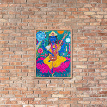 Load image into Gallery viewer, Maa Neel Saraswati Framed photo paper poster