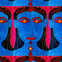 Load image into Gallery viewer, Krodha Bhairava 18x24 Inches Poly Silk Print
