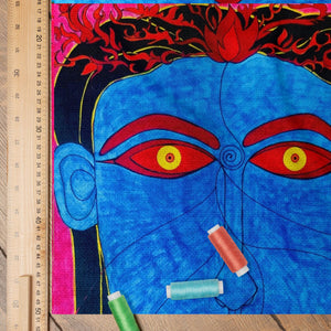 Krodha Bhairava 18x24 Inches Poly Silk Print