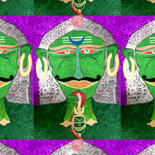 Load image into Gallery viewer, Bahukhatkeshwar Bhairava 18x24 Inches Poly Silk Print
