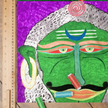 Load image into Gallery viewer, Bahukhatkeshwar Bhairava 18x24 Inches Poly Silk Print
