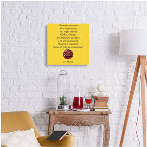 Showing is Important Metal Print