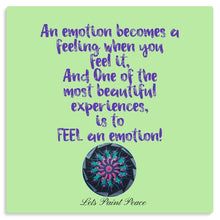 Load image into Gallery viewer, Feel an Emotion metal print

