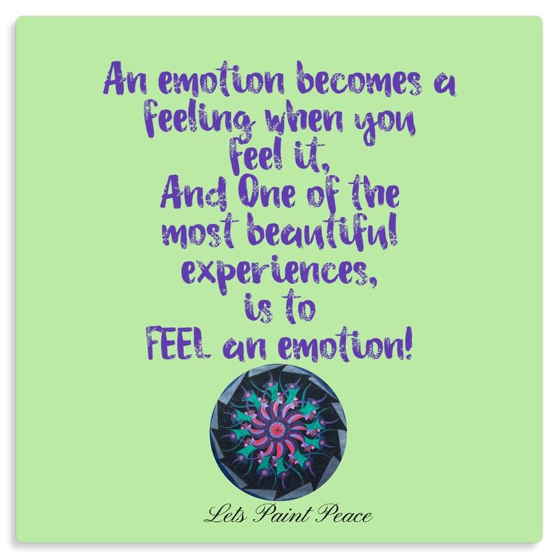 Feel an Emotion metal print