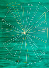 Load image into Gallery viewer, Play of Triangles, Original Painting, 30x40 inches, Acrylic
