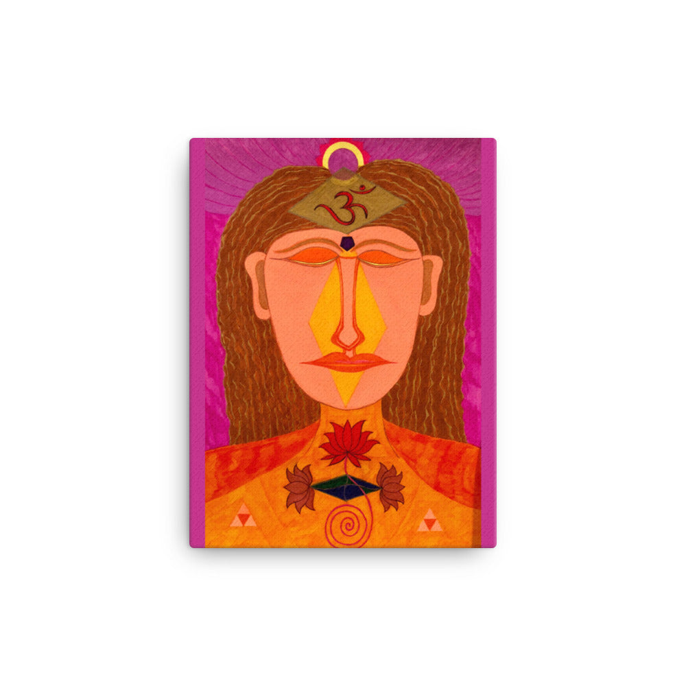 Kapardhine Omkar Shiva Art Print, 12x16 Canvas Print