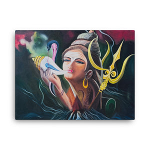 Nilkanth - Lord Shiva Canvas Print 18x24