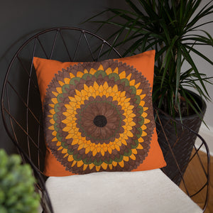 Grounded Blossoming Mandala Cushion