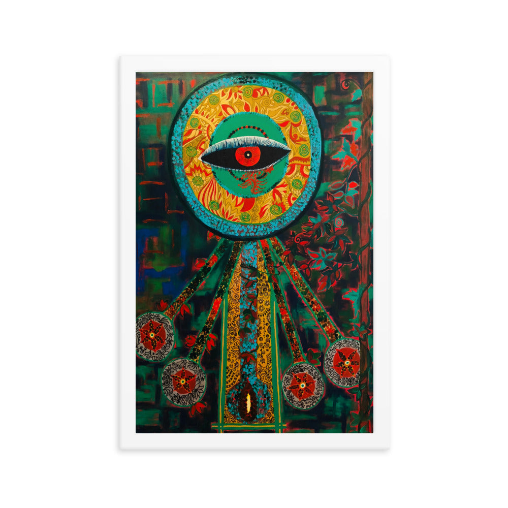 Mahakala-Kali Shiva Art Print, 12x16 Framed photo paper poster
